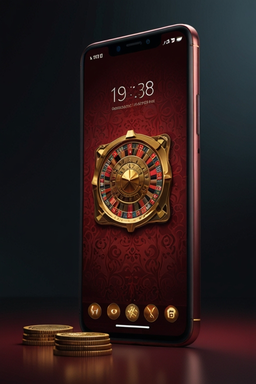 Smartphone con app casino